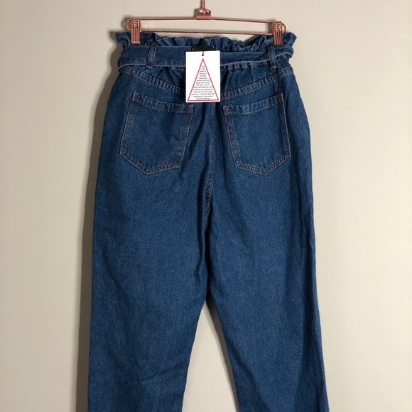 Paperbag waist mom jeans - Picture 2 of 4